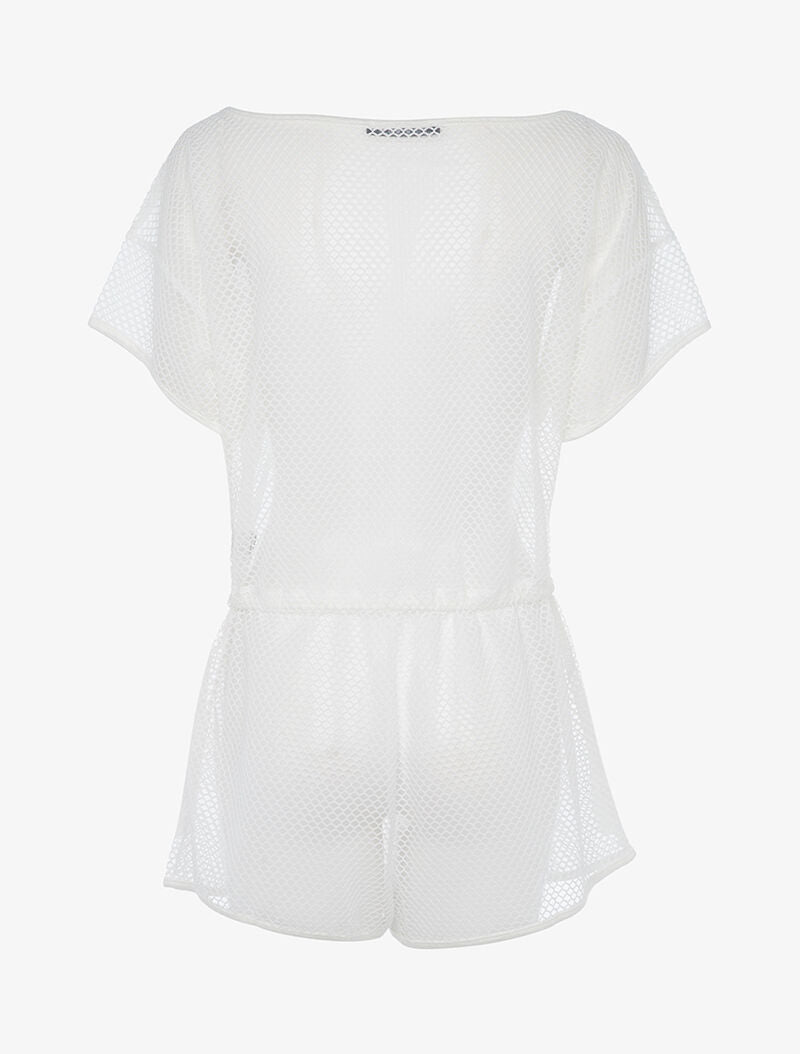 Combishort en filet - blanc - 2