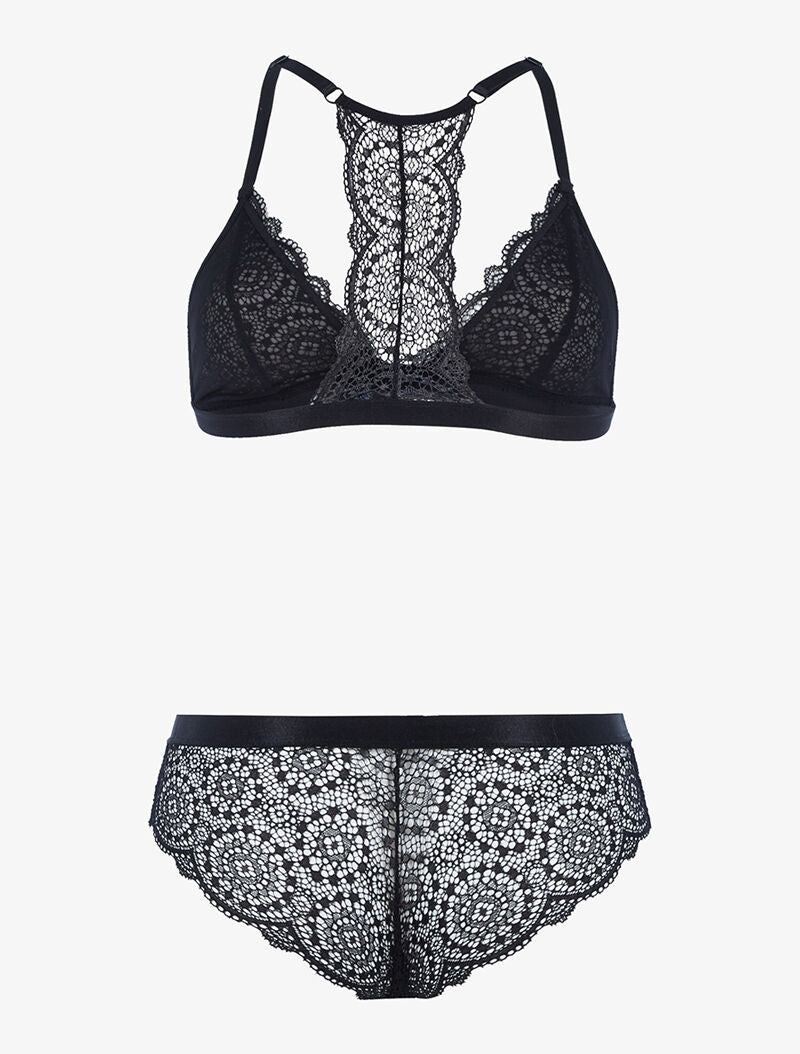 Ensemble soutien gorge sans armatures - noir - 2