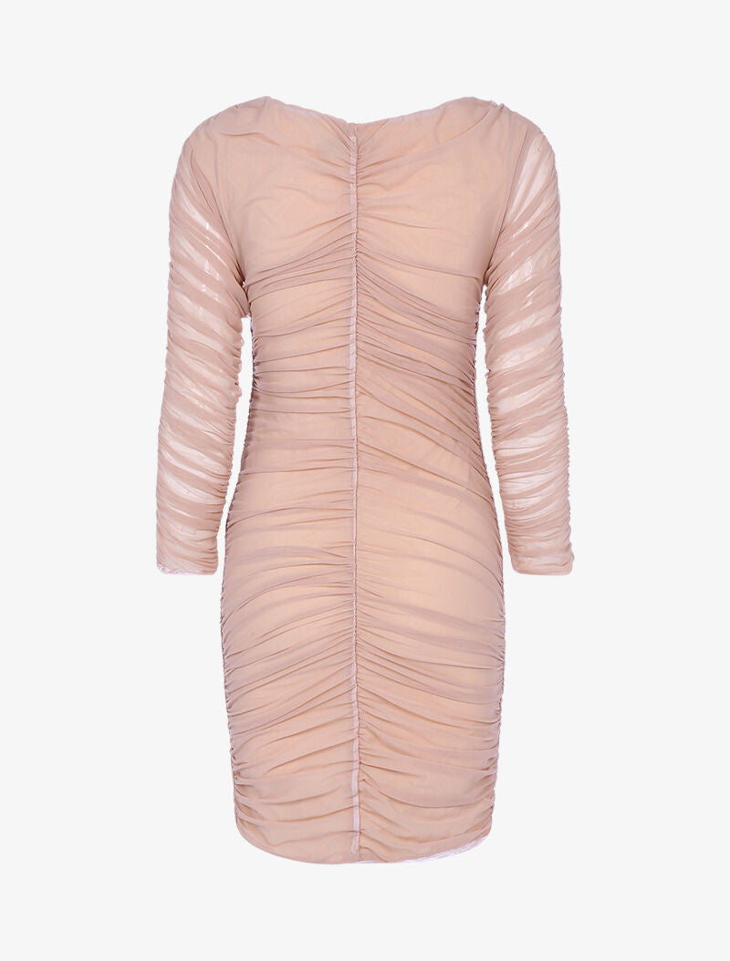 Robe en tulle plissée - rose - 2