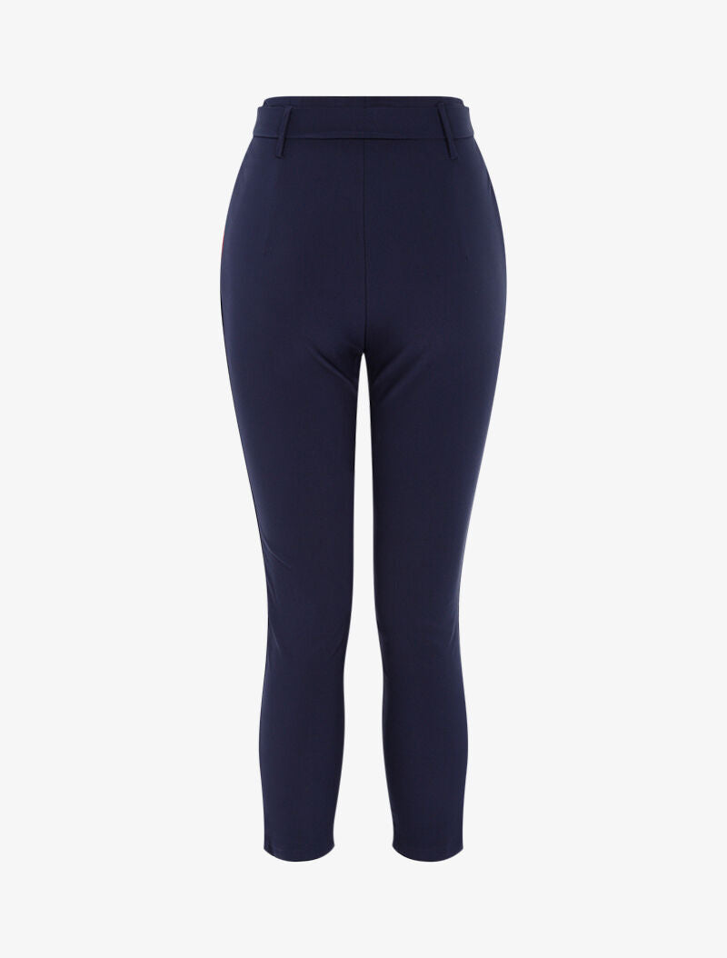 Einfarbige 7/8-Hose - Marine