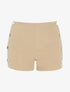 Mini short à boutonnières - beige - 1