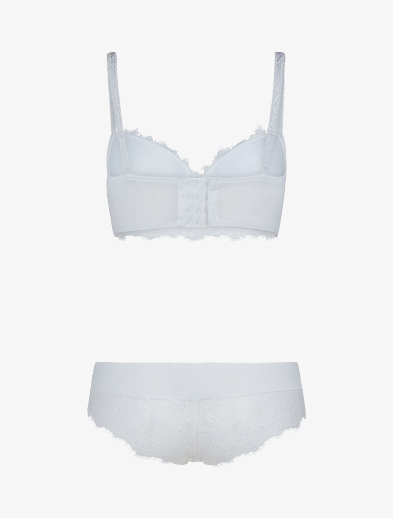 Ensemble bustier en dentelle - blanc - 2