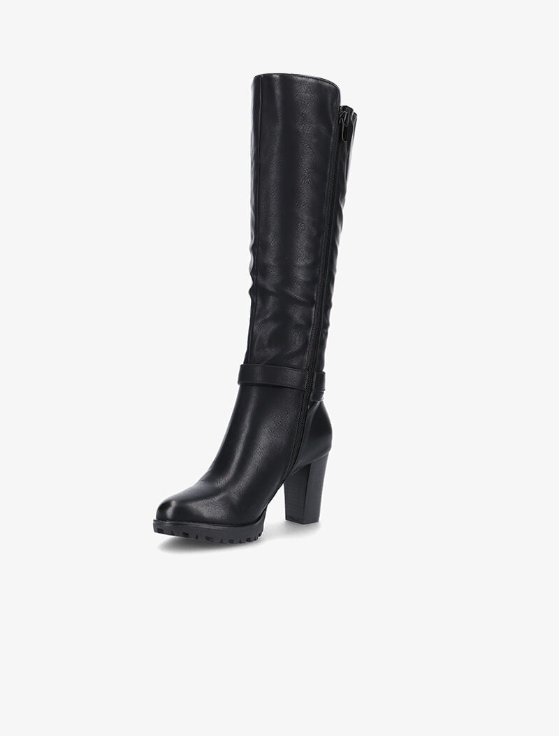 Bottes en simili à talon - noir - 4