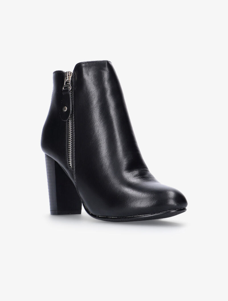 Bottines à quartiers zippés - noir - 3