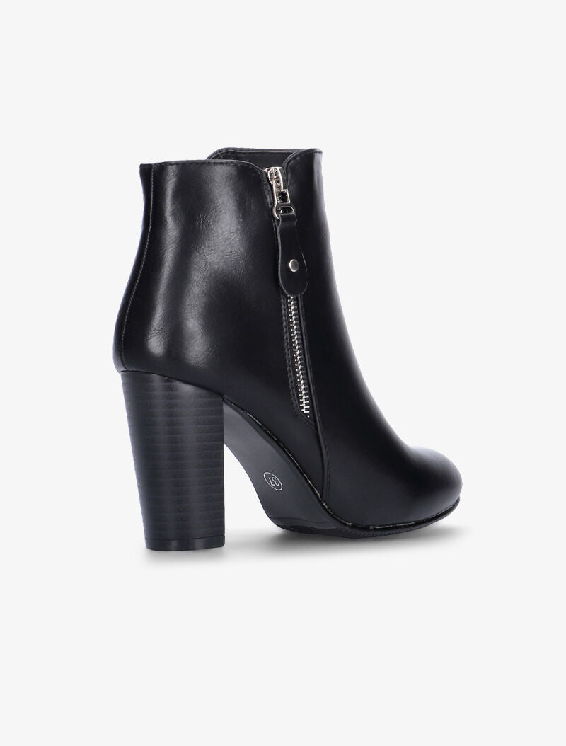 Bottines à quartiers zippés - noir - 5