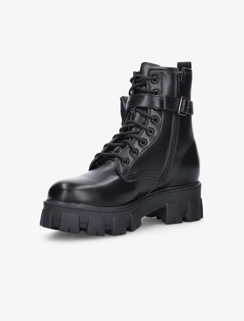 Boots à gros crans et pochette amovible - noir - 3