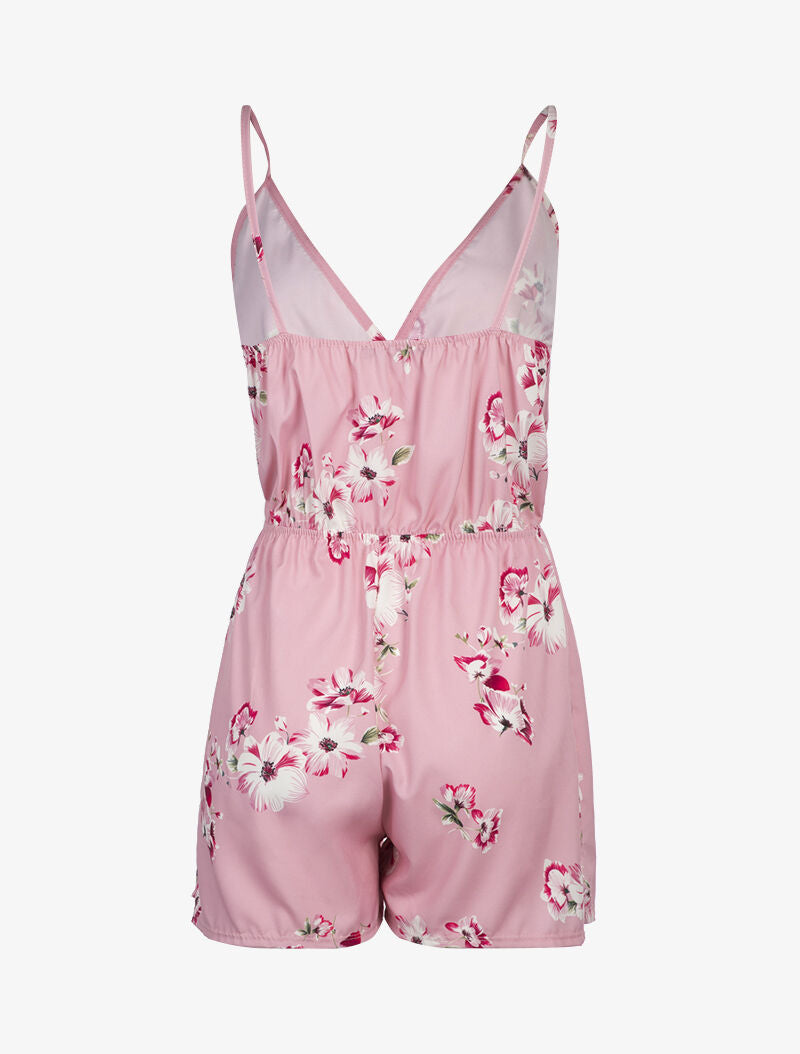 Combishort à imprimé floral - rose - 2