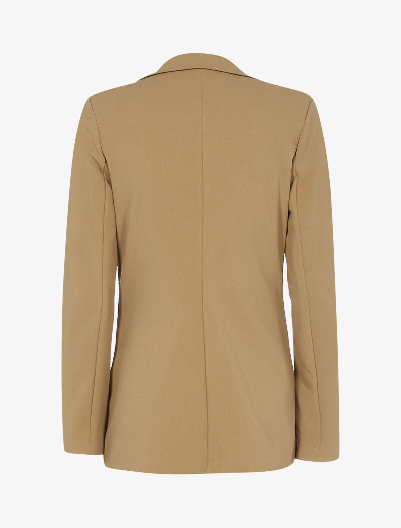 Veste casual unie - camel - 2