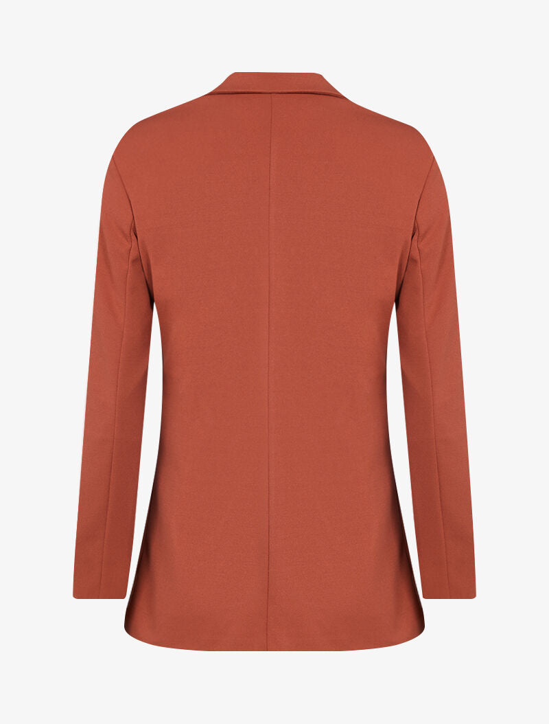 Veste casual unie - brique - 2