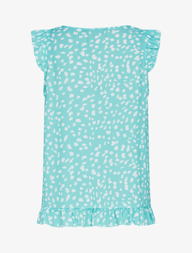 Top à imprimé moucheté - vert d&