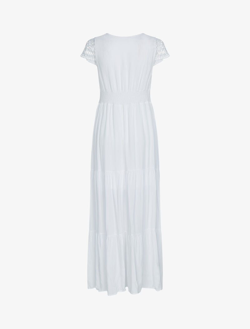 Robe à mancherons brodées - blanc - 2