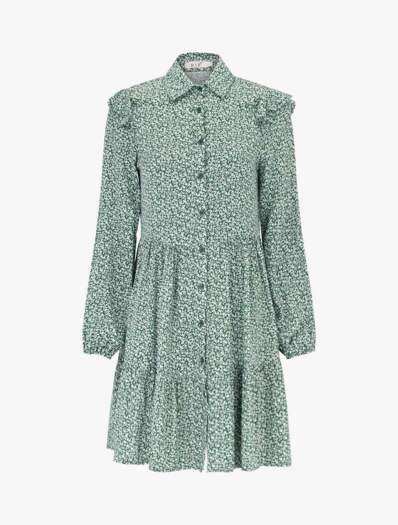 Tunique style chemise à imprimé baroque - vert - 2