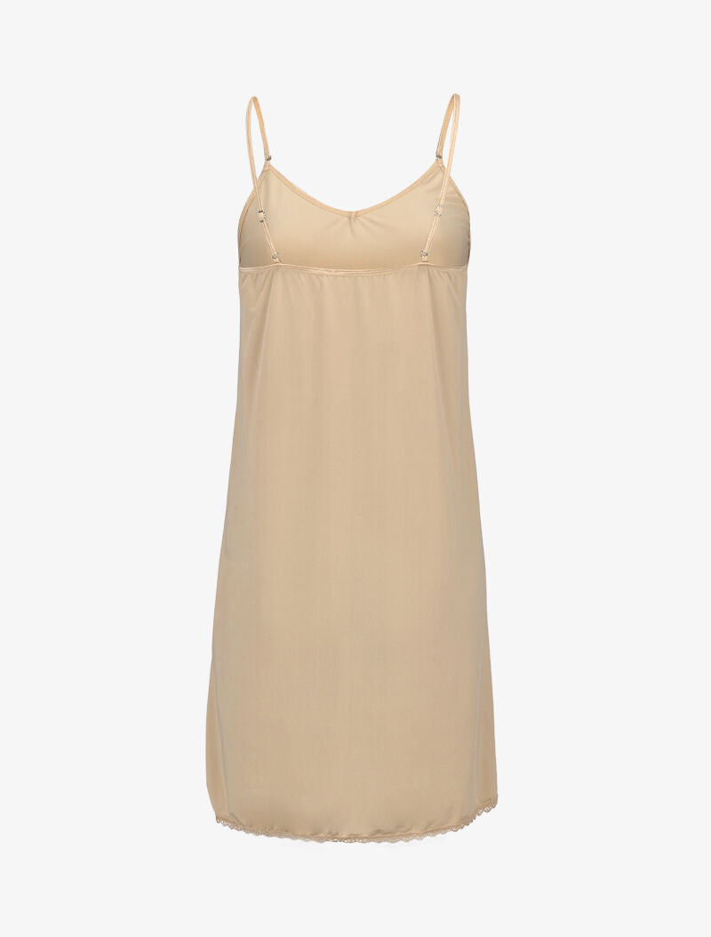 Nuisette basique à bord dentelle - beige - 2