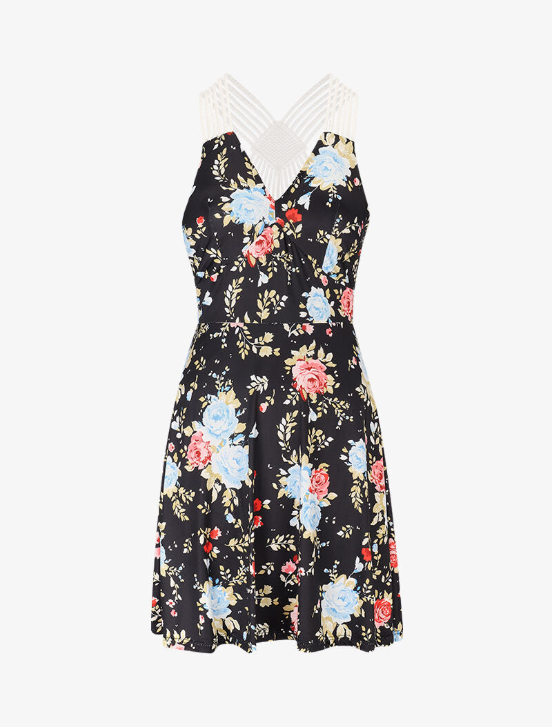 Robe extra stretch à imprimés - noir - 3