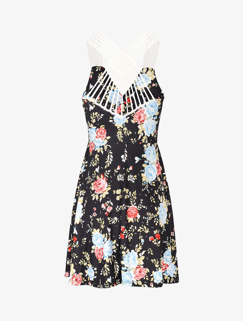 Robe extra stretch à imprimés - noir - 2