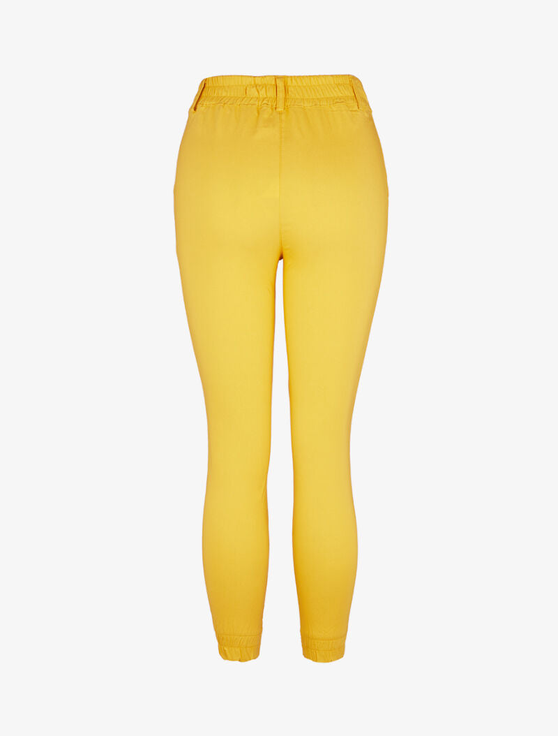 Pantalon style cargo basique - jaune - 2