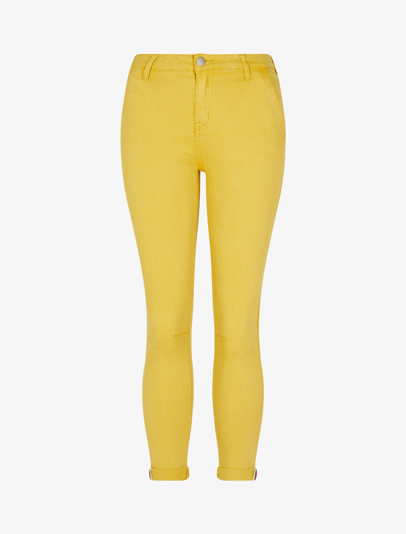 Jean skinny uni - jaune - 1
