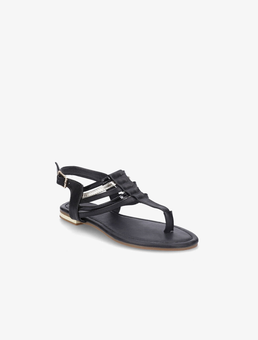 Tongs multilanières noir - Noir - 4