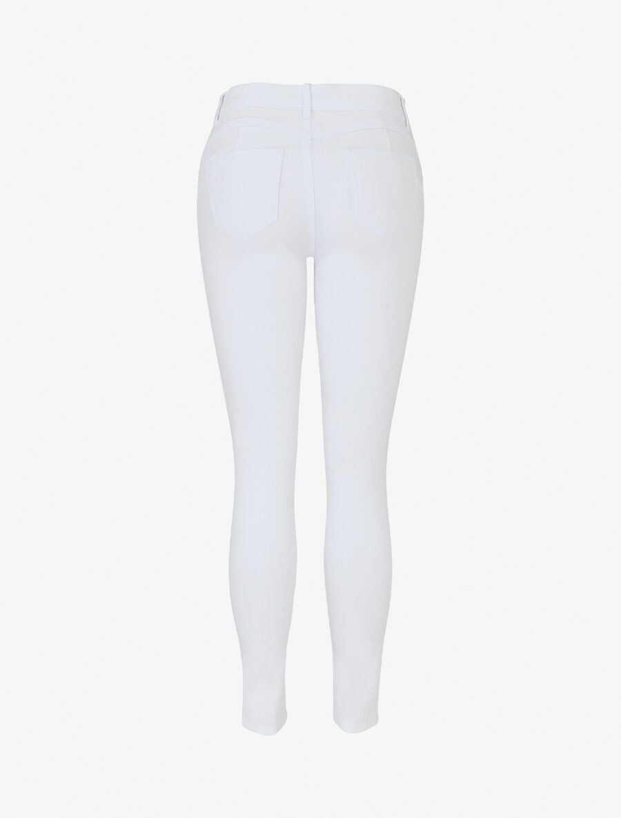 Jean skinny uni grande taille - Blanc - 2