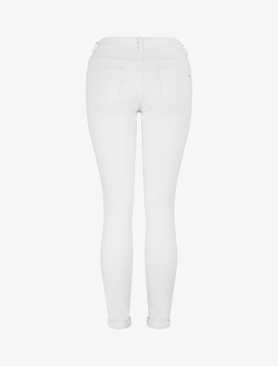 Jean uni coupe slim - Blanc - 2