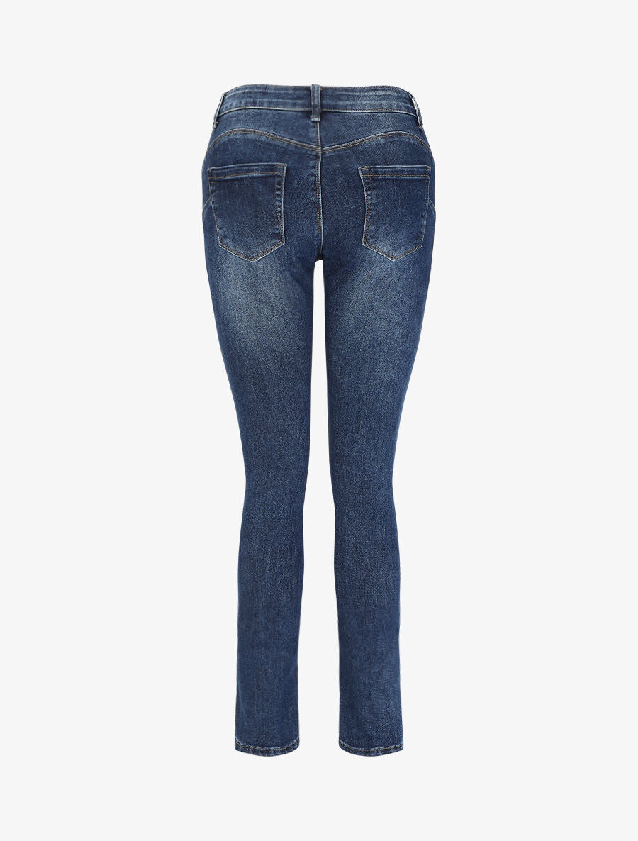 Jean push up classique coupe slim - Bleu - 2