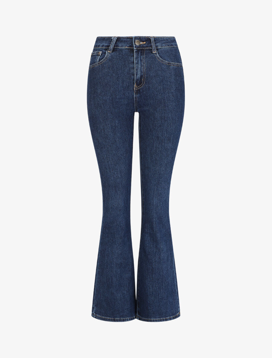 Jean flare taille standard - Bleu brut - 1