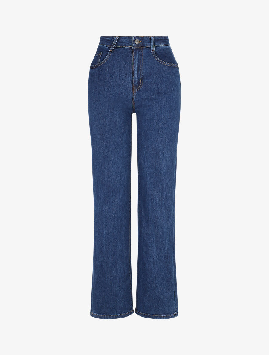Jean push up classique coupe droite - Bleu - 1