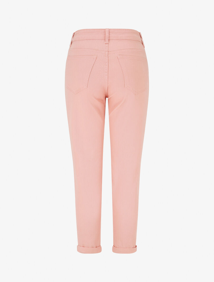 Jean mom taille haute - Rose - 2