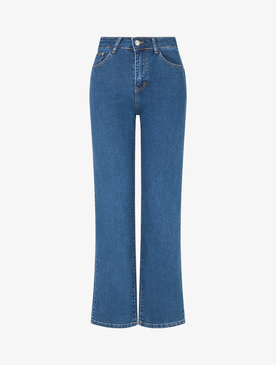 Jean push up coupe droite - Bleu - 1