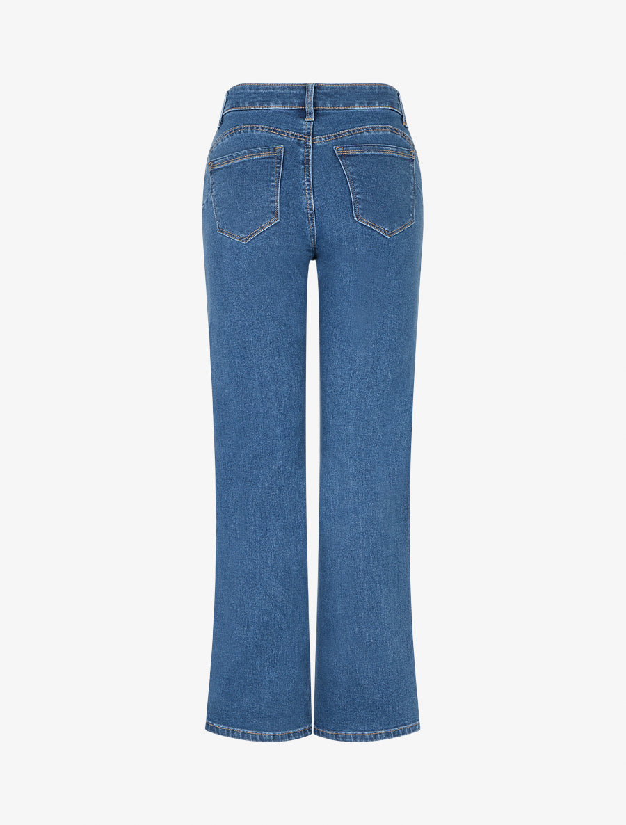 Jean push up coupe droite - Bleu - 2