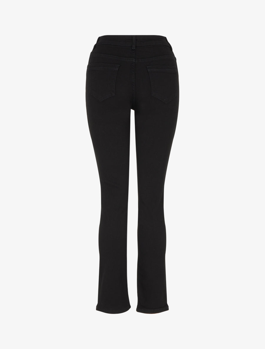 Jean slim taille haute uni - Noir - 2