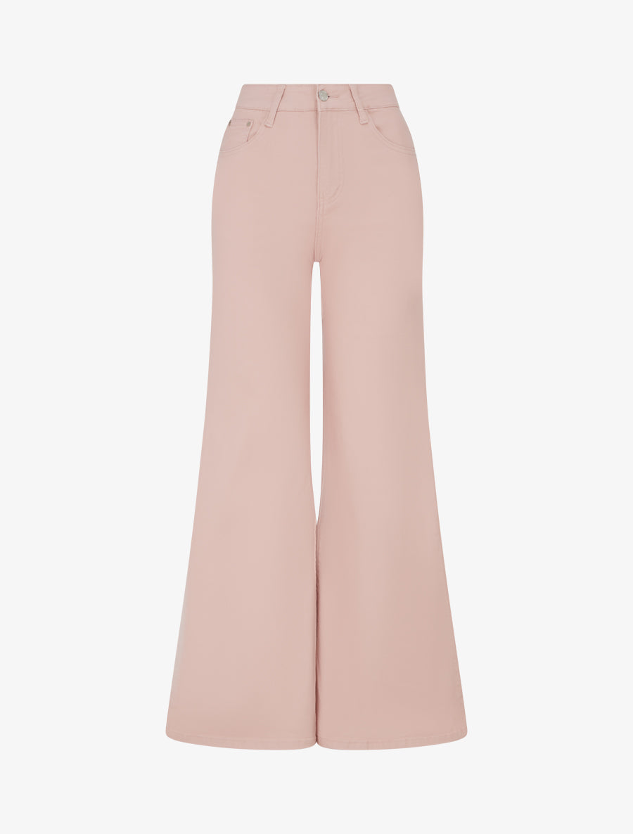Jean wide leg coupe droite - Rose - 1