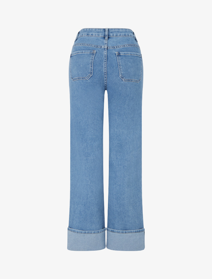 Jean push up à 4 poches - Bleu - 2