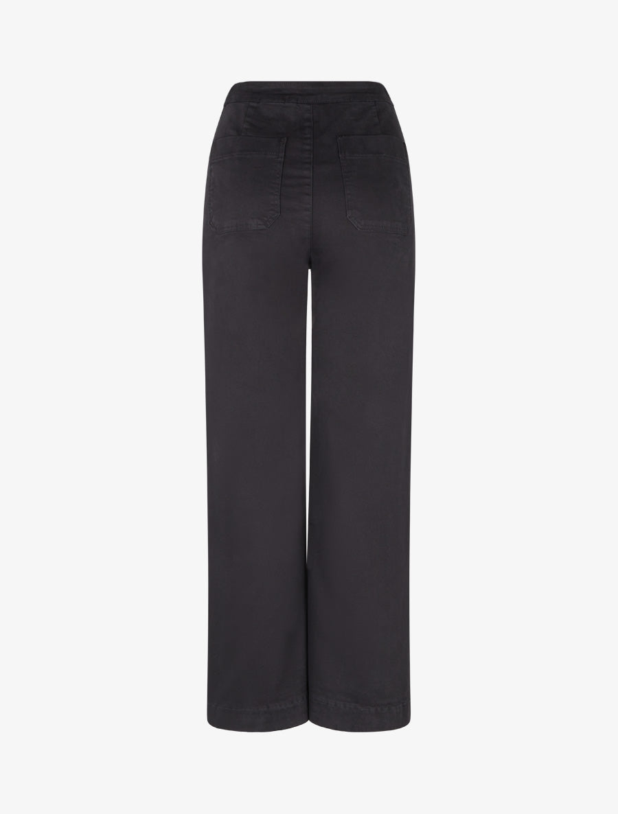 Jean à fermeture boutonnée coupe droite - Noir - 2