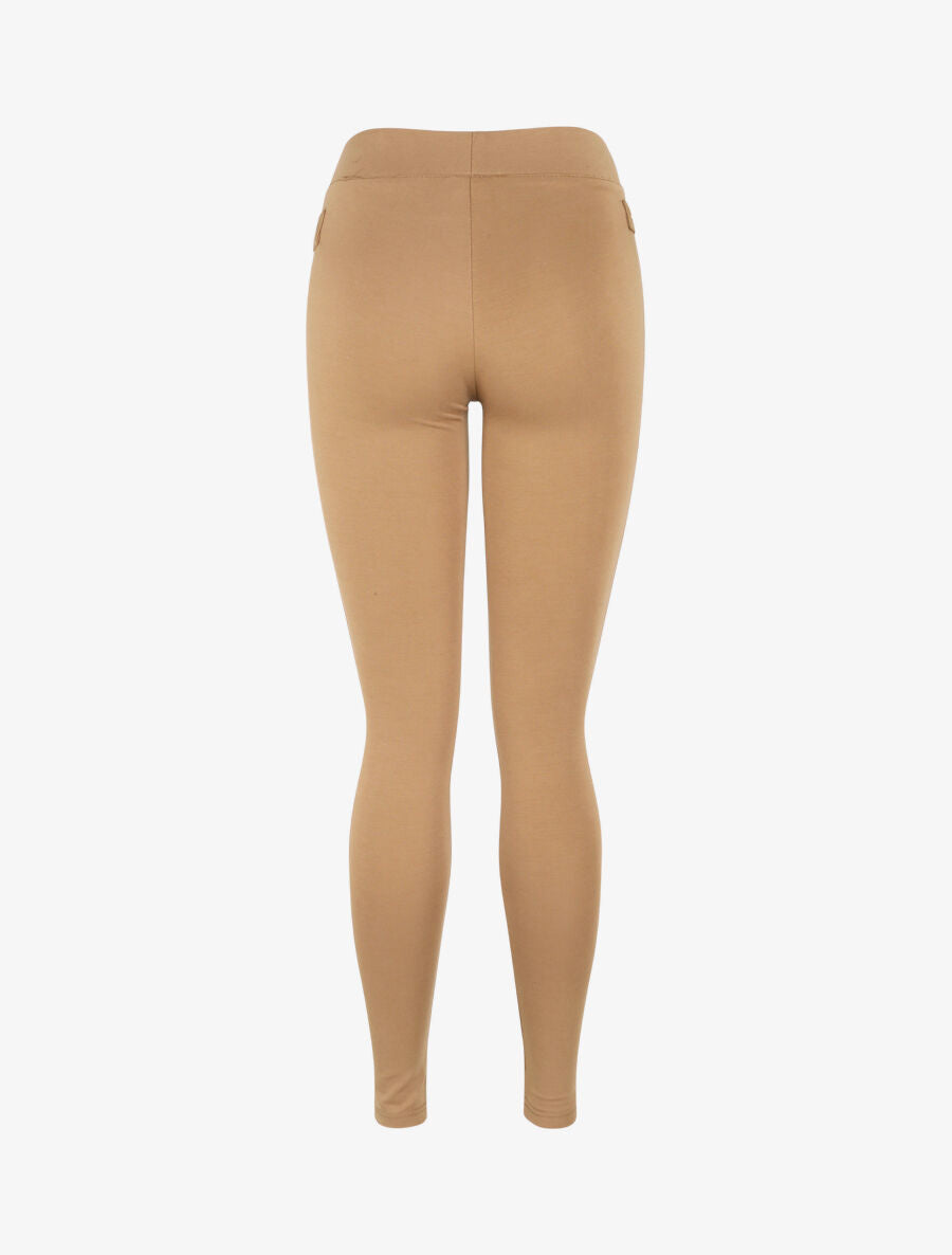 Legging ultra skinny à coutures apparentes - Taupe - 2