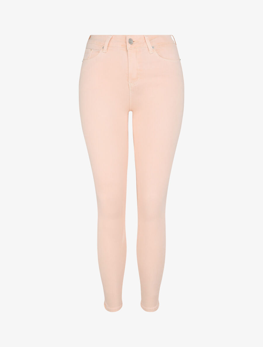 Jean skinny push up à coutures apparentes - Rose clair - 4