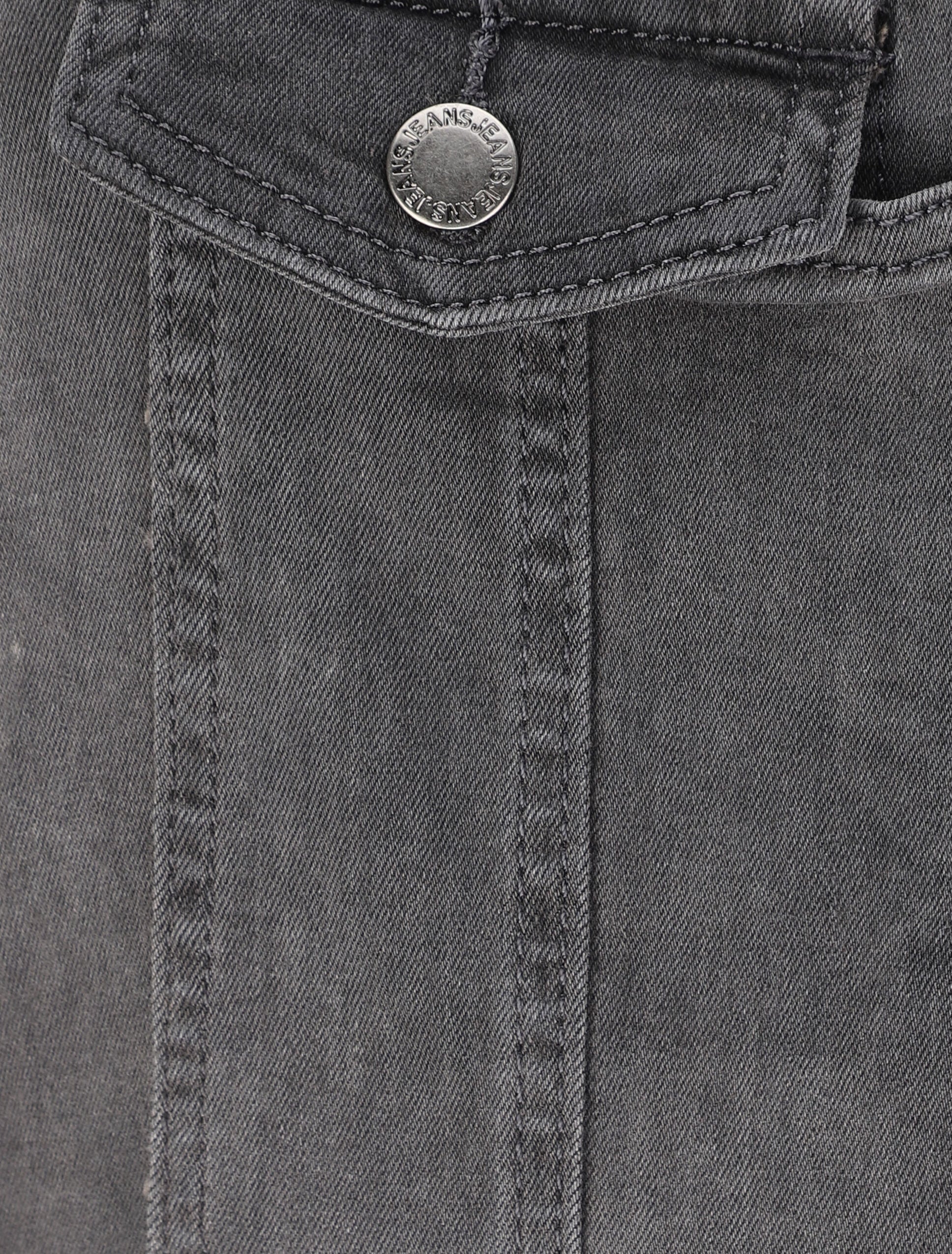 Salopette en jean skinny - Gris - 3