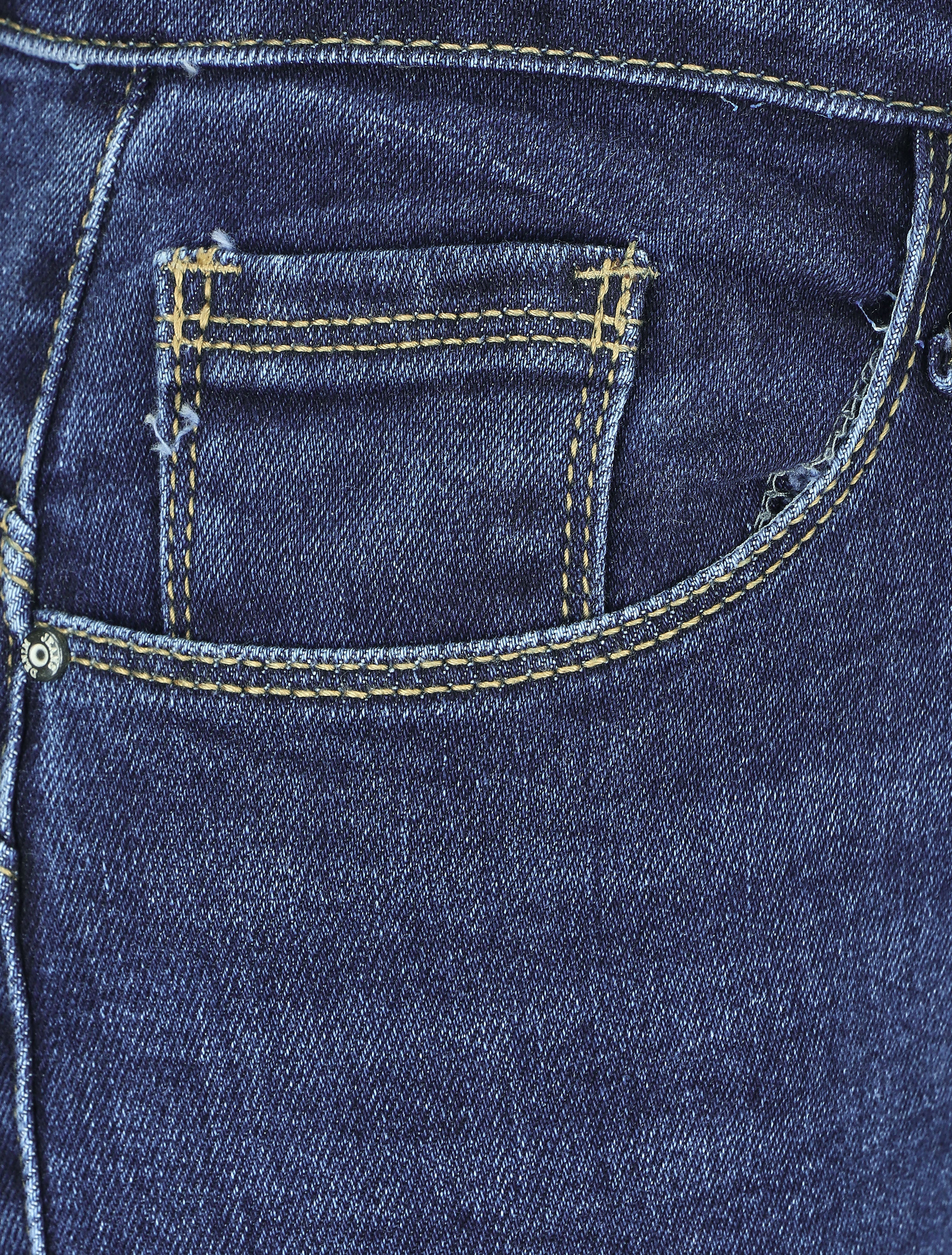 Jean slim à taille standard - Bleu denim - 3