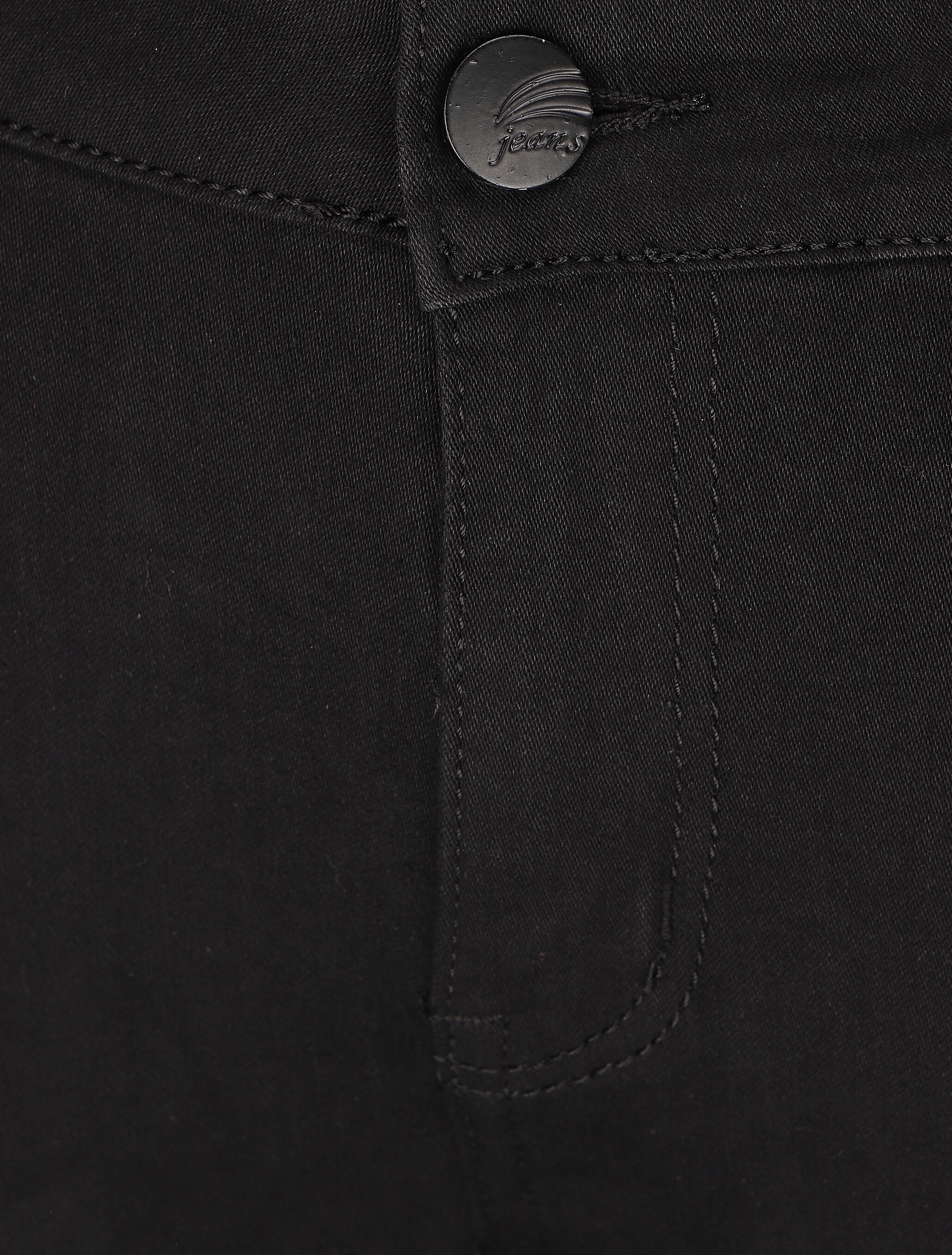 Jean grande taille coupe slim - Noir - 3