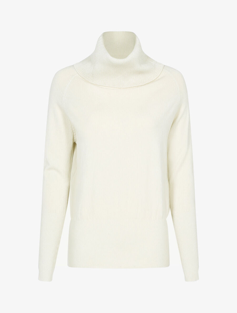 Pull coupe boule à col roulé - Beige - 3