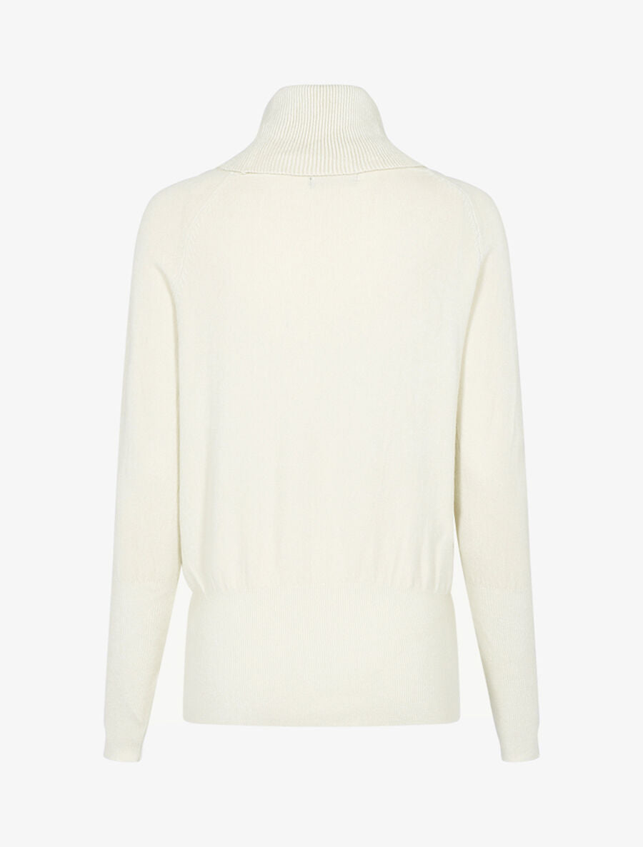 Pull coupe boule à col roulé - Beige - 2
