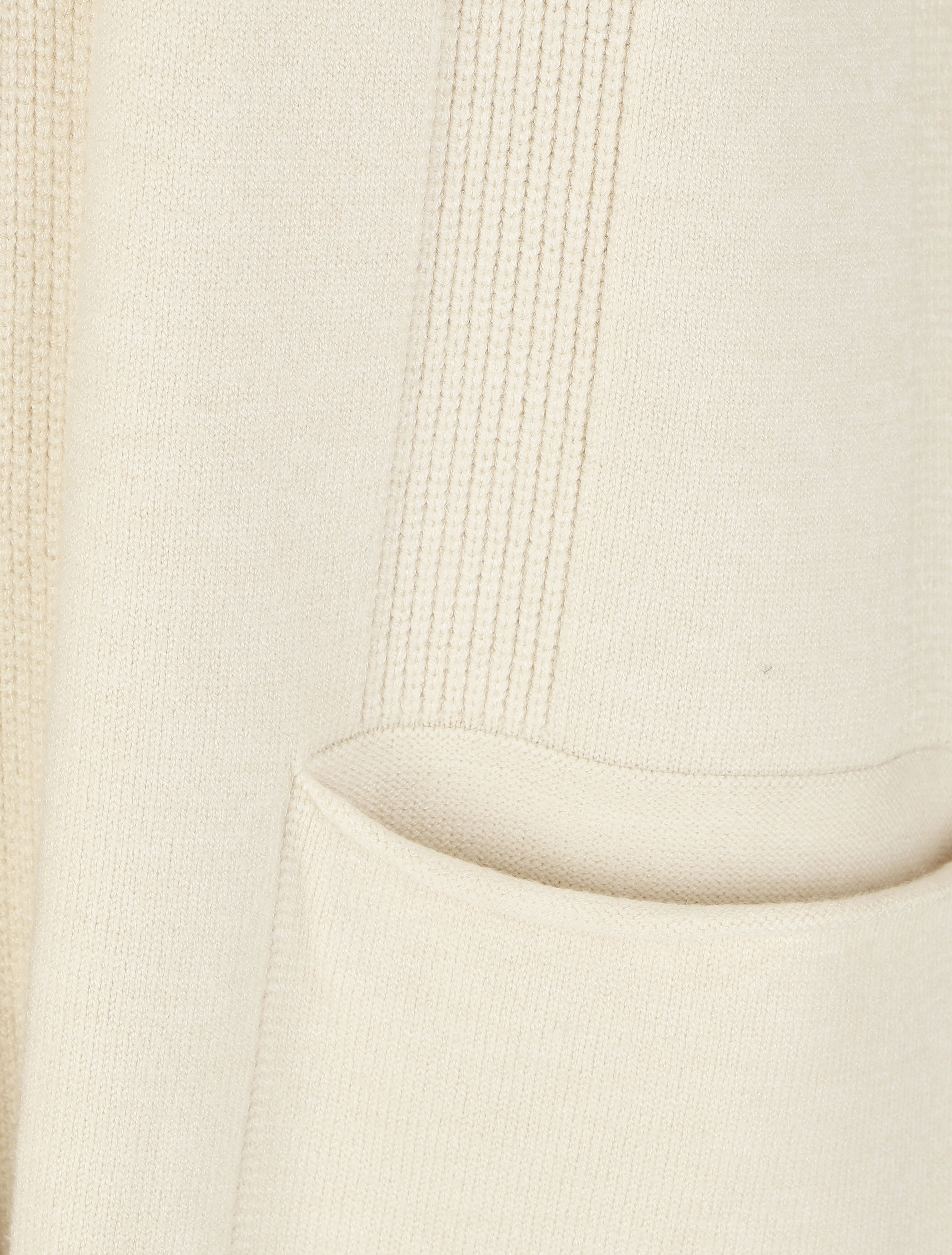 Gilet long à capuche - Crème - 3