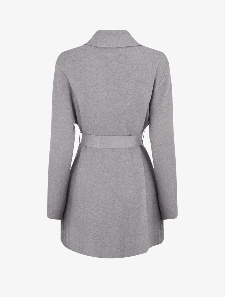 Gilet long ouvert - Gris - 2