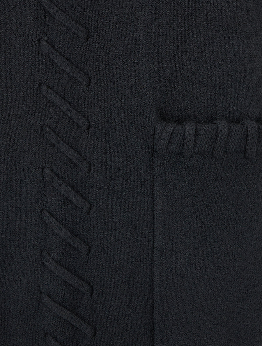 Robe pull à col roulé - Noir - 3