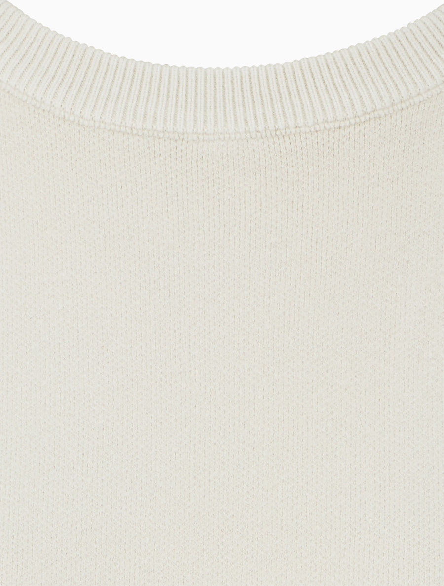 Pull uni à boutons décoratifs aux épaules - Écru - 3