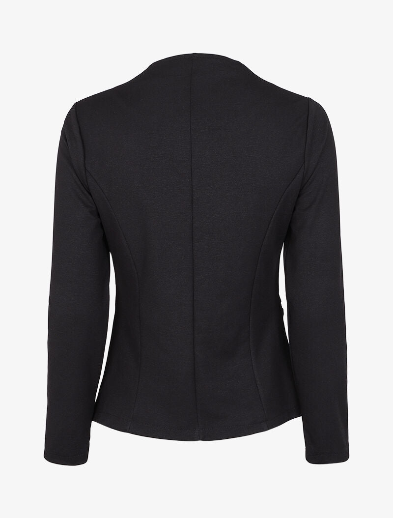 Veste à pans biseautés coupe ajustée - Noir - 2