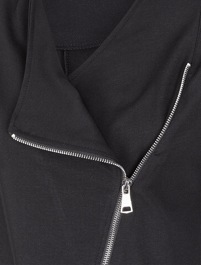 Veste à pans biseautés coupe ajustée - Noir - 3