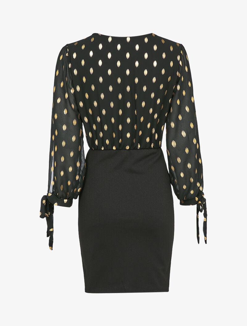 Robe cache coeur à manches dénudées - Noir - 2