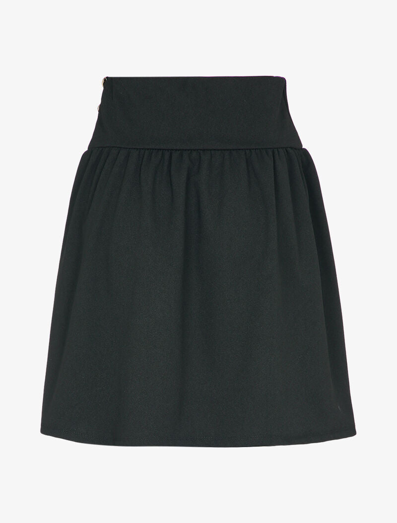 Jupe taille haute patineuse - Noir - 2