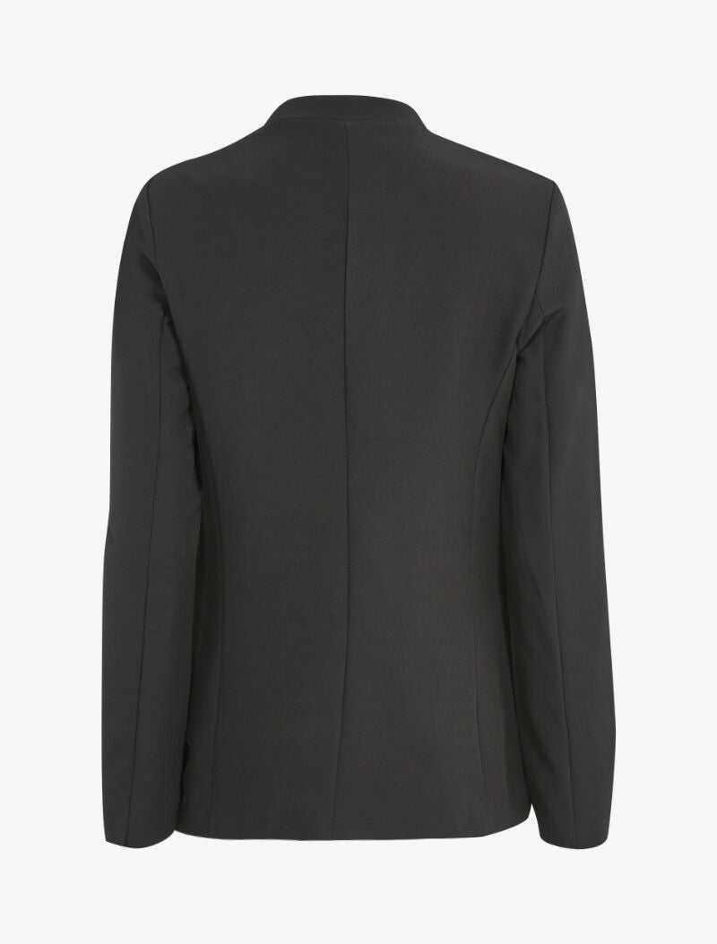 Blazer long uni - Noir - 2